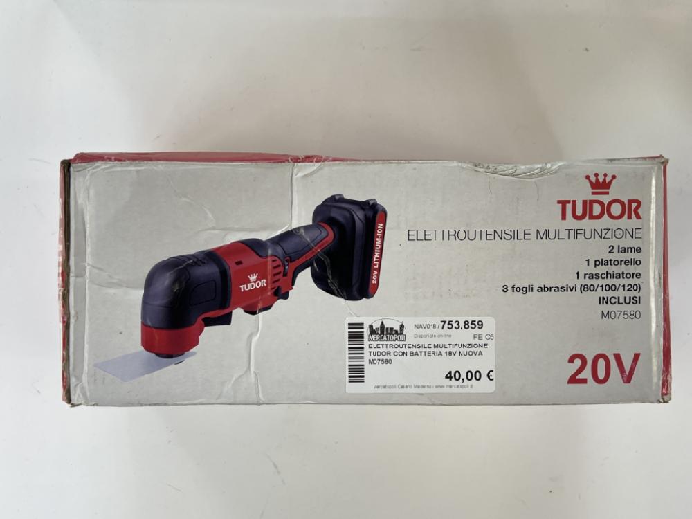Mercatopoli ELETTROUTENSILE MULTIFUNZIONE TUDOR CON BATTERIA 18V NUOVA M07580
