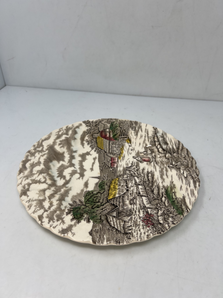 Mercatopoli ENGLAND STAFFORDSHIRE PIATTO RURAL SCENE DIAMETRO 25 CM
