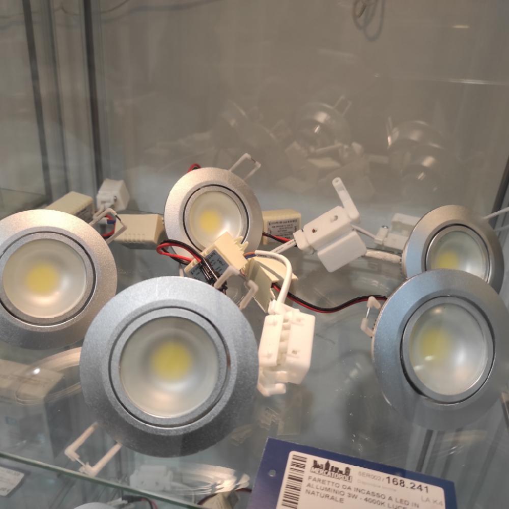Mercatopoli Faretto Da Incasso A Led In Alluminio 3W