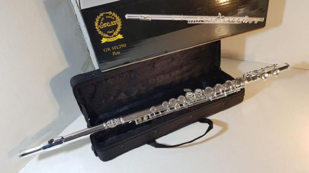 Mercatopoli Flauto Traverso Grassi mod. GR SFL290 Con Custodia E Scatola