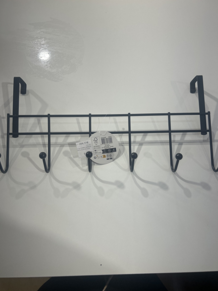 Mercatopoli Fsc Appendi Abiti In Ferro Nero 6 Braccetti Da Porta Nuovo Con Cartellino