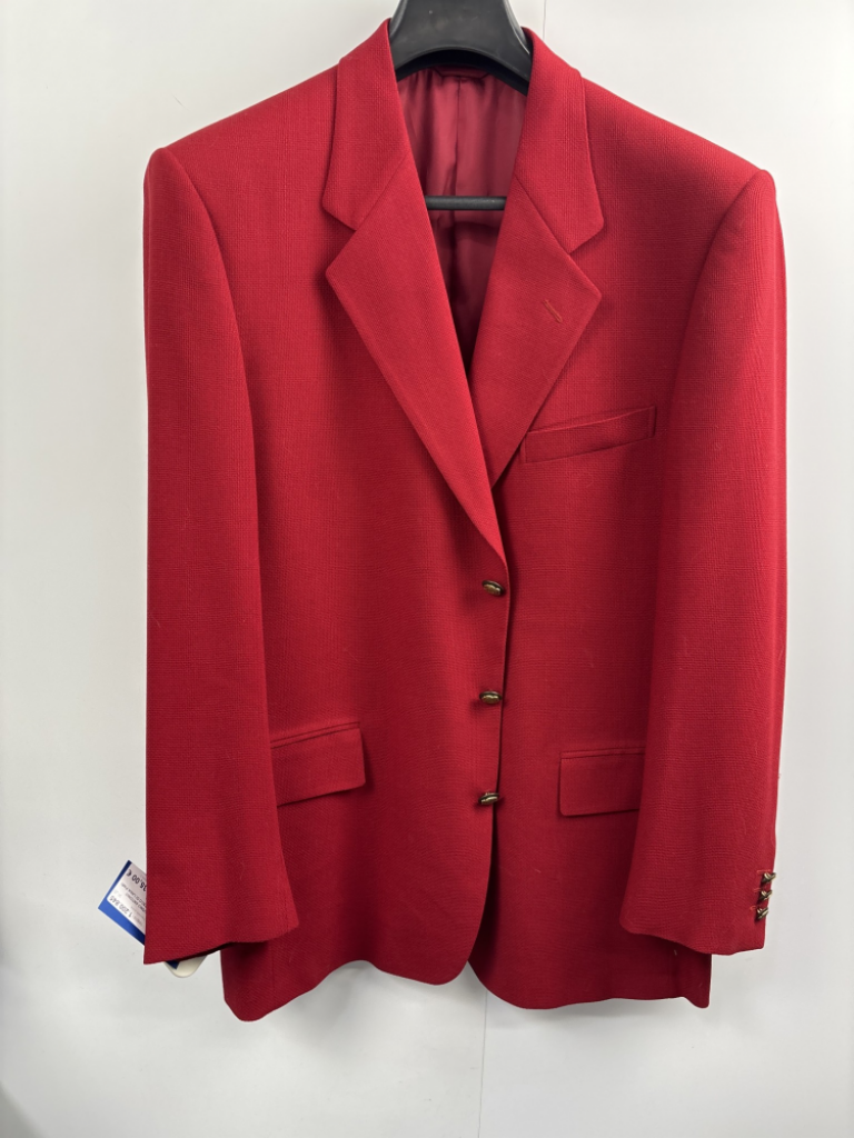 Mercatopoli Giacca Rossa Uomo Antonio Baldan Tg 52 Fresco Di Lana Pari Al Nuovo