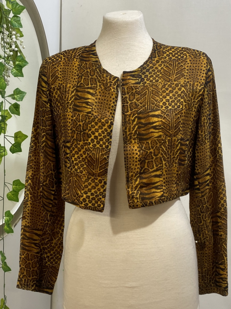 Mercatopoli Giacca Tessuto GIANNI VERSACE Corta Animalier Donna Tg 44