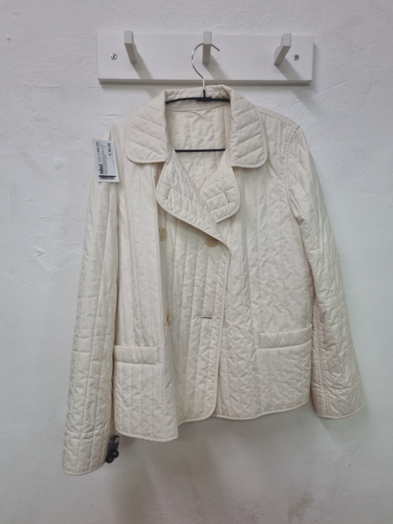 Mercatopoli Giacca Trapuntata Panna Max Mara Weekend Tg 48