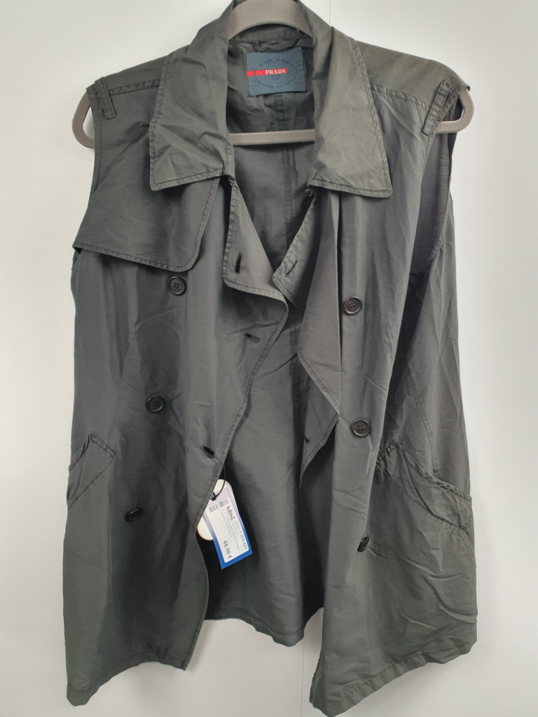 Mercatopoli Gilet Nero Fumo Prada Donna Tg U Tessuto Antivento