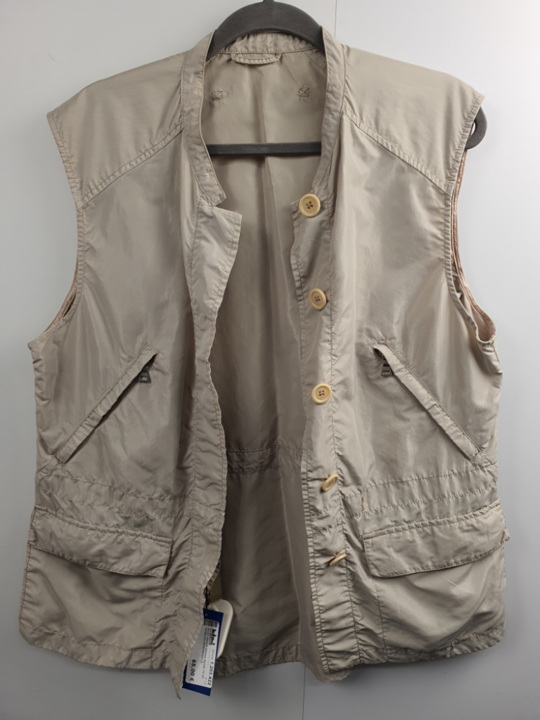 Mercatopoli Gilet Prada Donna Beige Tg 48 Tessuto Impermiabile