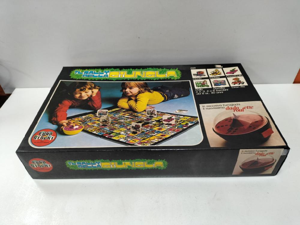 Mercatopoli Gioco In Scatola Il Rally Della Giungla Vintage Con Dado Roulette Senza Istruzioni