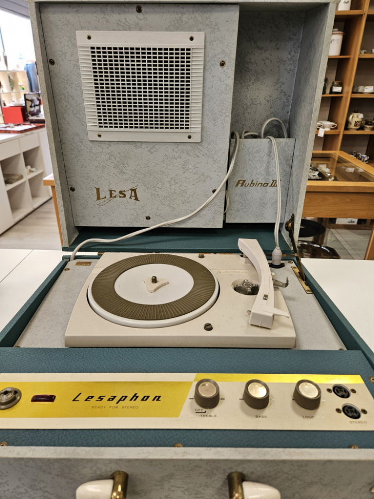 Mercatopoli Giradischi Lesa Funzionante Valvolare Con Autoparlante