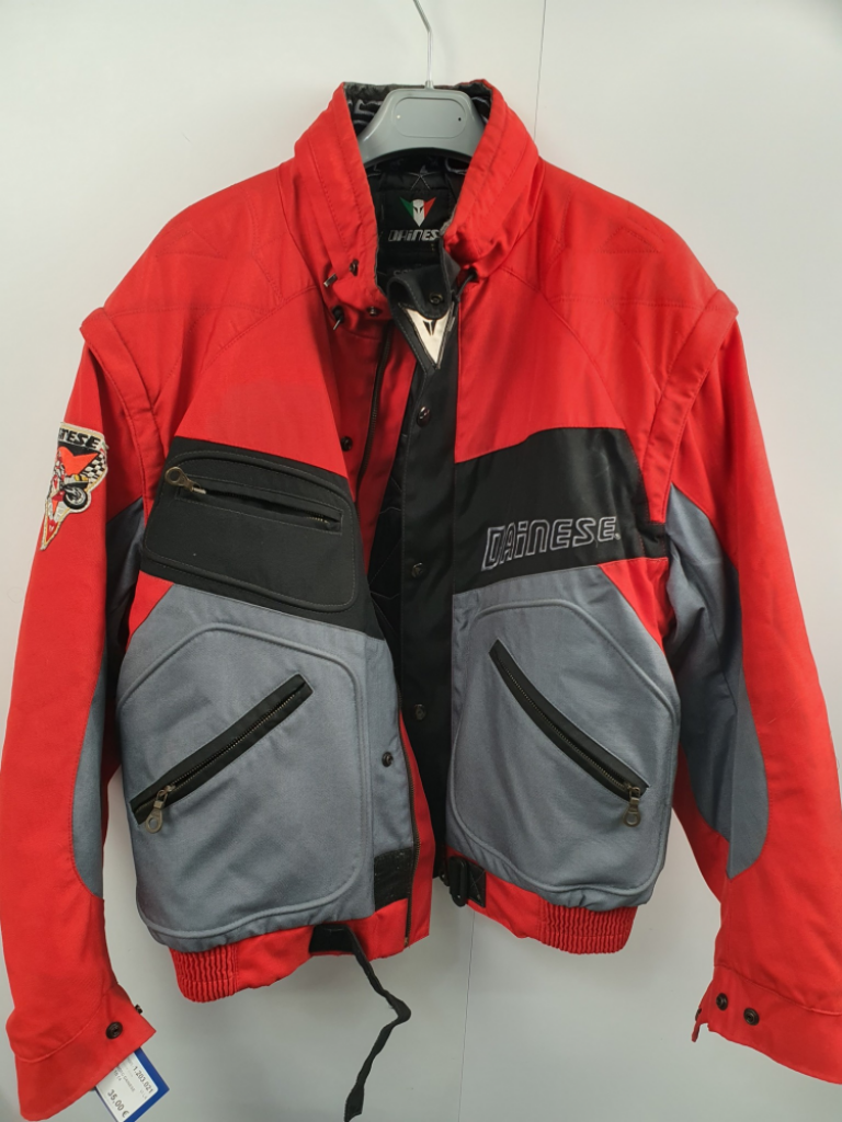 Mercatopoli Giubbotto Da Moto Dainese Vintage Rossa Tg 54