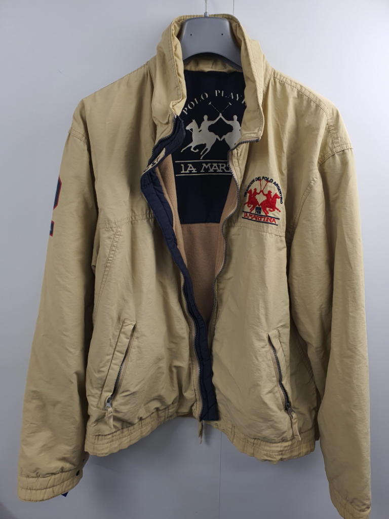 Mercatopoli Giubbotto Vintage La Martina Beige Tg L Uomo