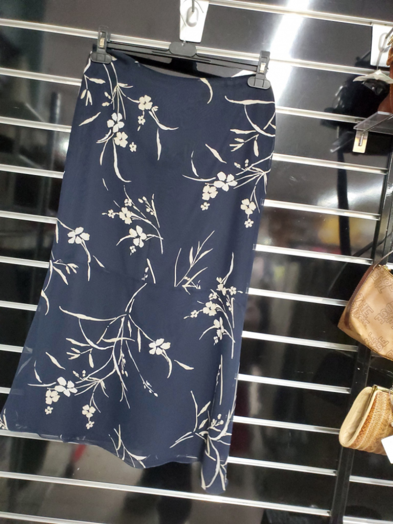 Mercatopoli Gonna Lunga Toni Blu Fiorata Marella 42