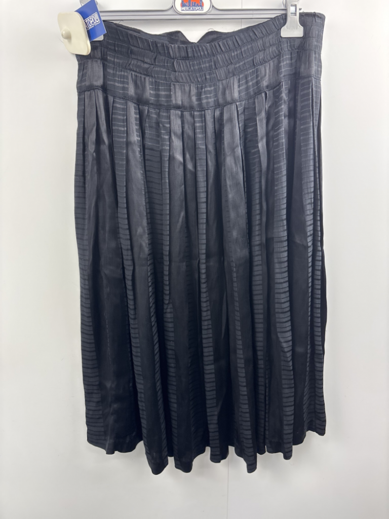 Mercatopoli Gonna Nera Vintage Ruota Viscosa Setificata Tg L Vintage