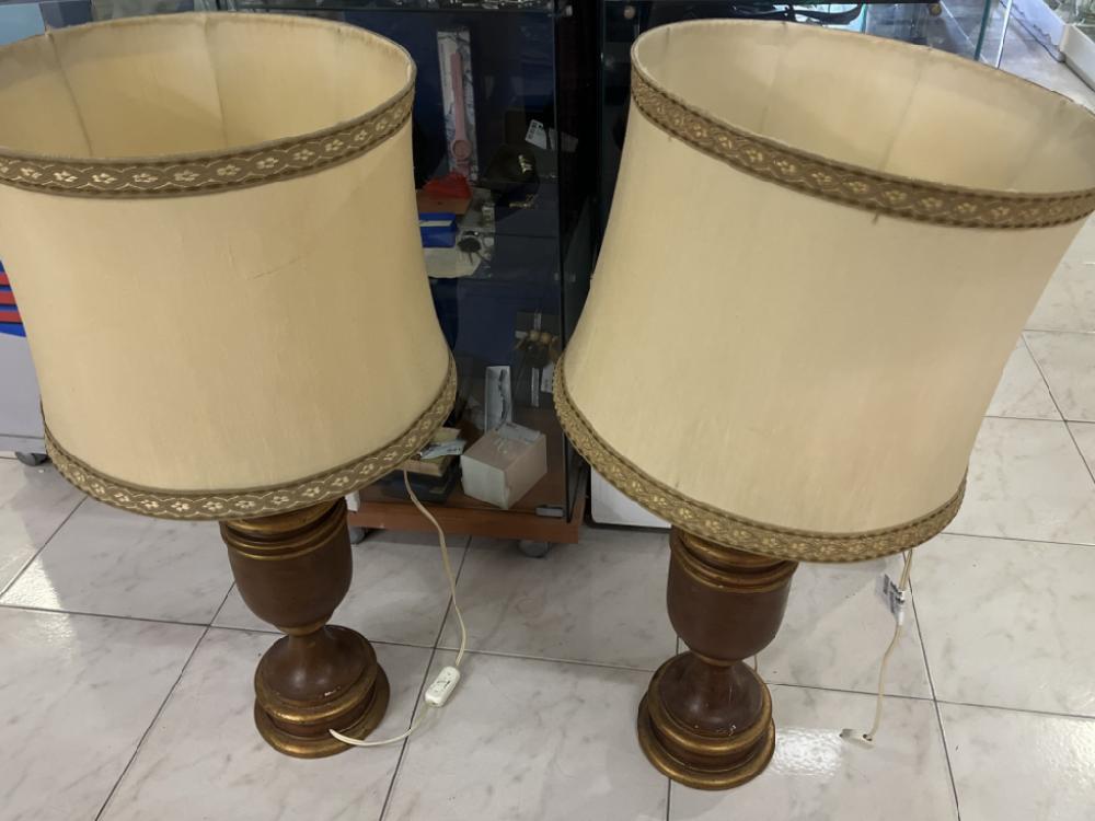 Mercatopoli GRANDE LUME IN LEGNO CON RIFINITURE DORATA