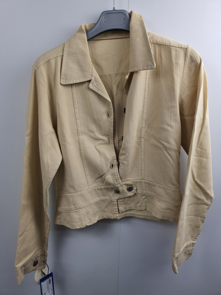Mercatopoli Jachet Color Crema Donna Vintage Cotone Tg S