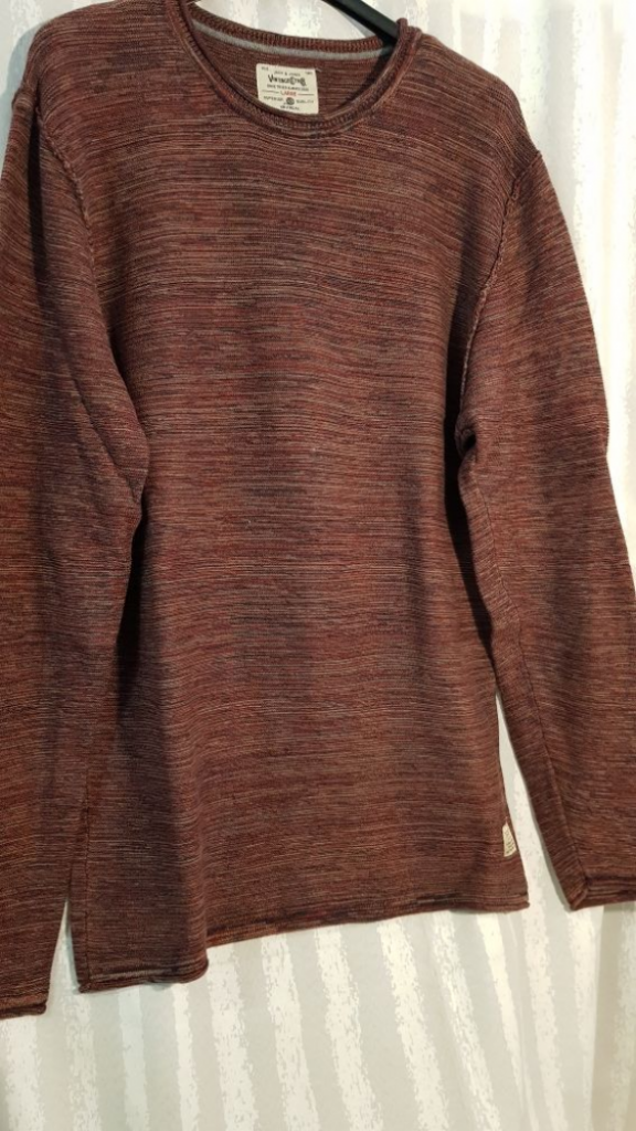 Mercatopoli Jack E Jones Maglia Cotone Melange Rosso Scuro Tg L