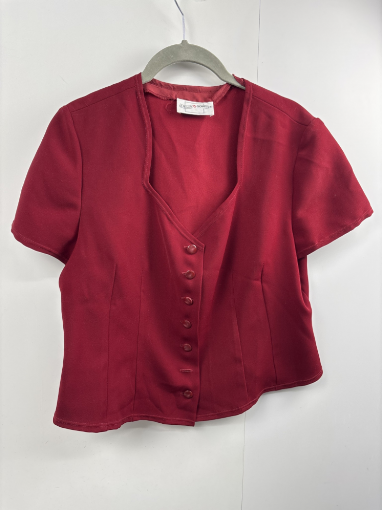 Mercatopoli Jacket Mezza Manica Bordeaux Donna Tg S Vintage Le Femmine Incantate