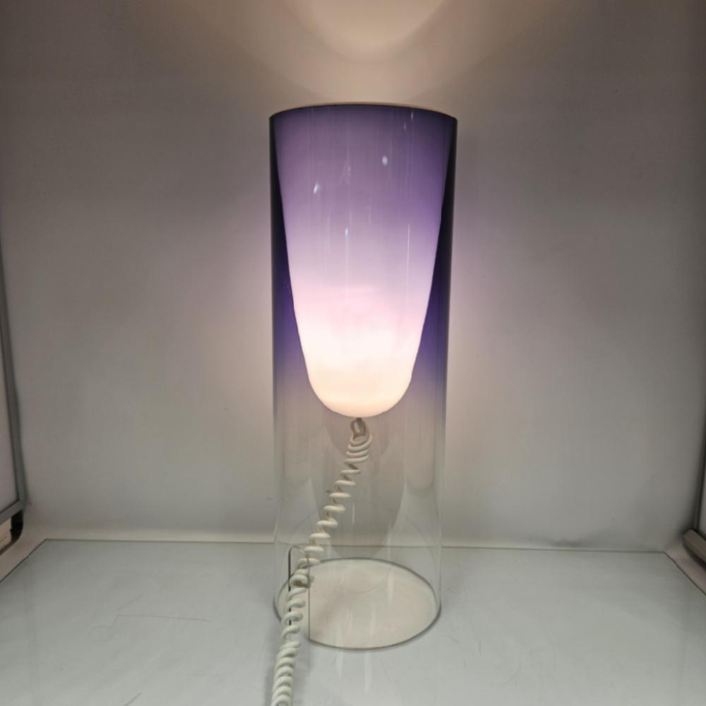 Mercatopoli Lampada Da Appoggio Terra Kartell Toobe Blu Hh 55 Cm