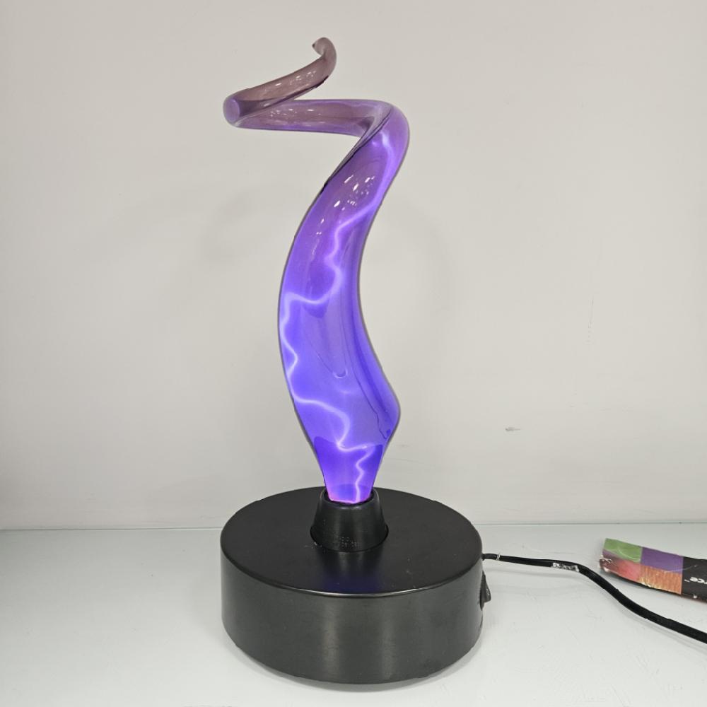 Mercatopoli Lampada Plasma Spirale Purple Violetta Hh34cm Nuova Con Scatola