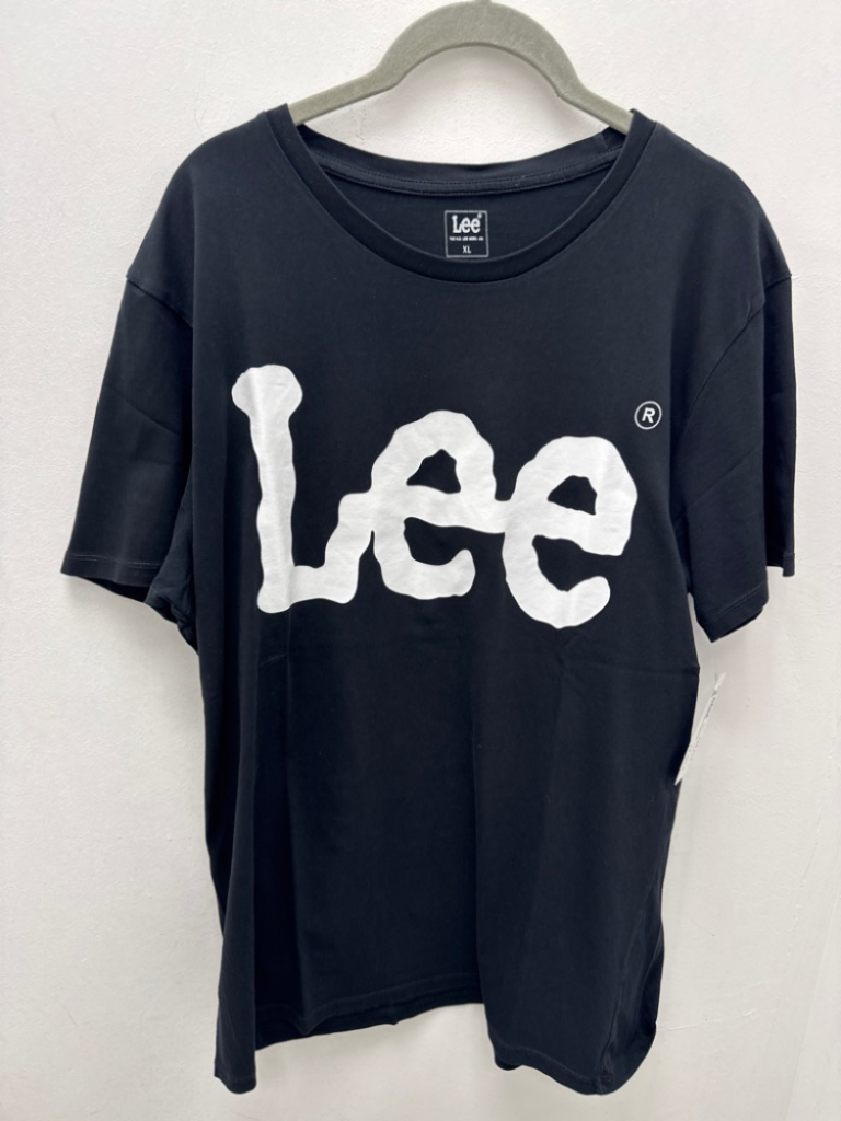 Mercatopoli Lee Maglia Nera Man Corta Scritta Bia Uomo Xl