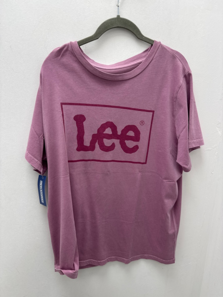 Mercatopoli Lee Maglia Rosa Scritta Man Corta D Xxl