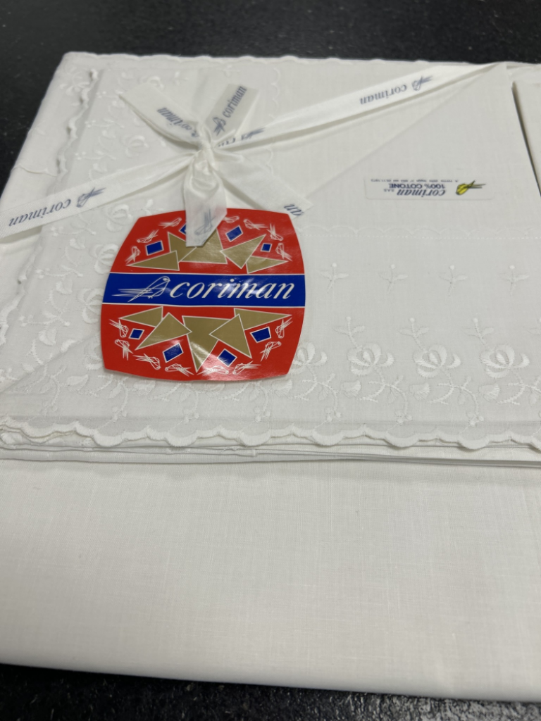 Mercatopoli Lenzuolo Matrimoniale Con Federe Bordo San Gallo