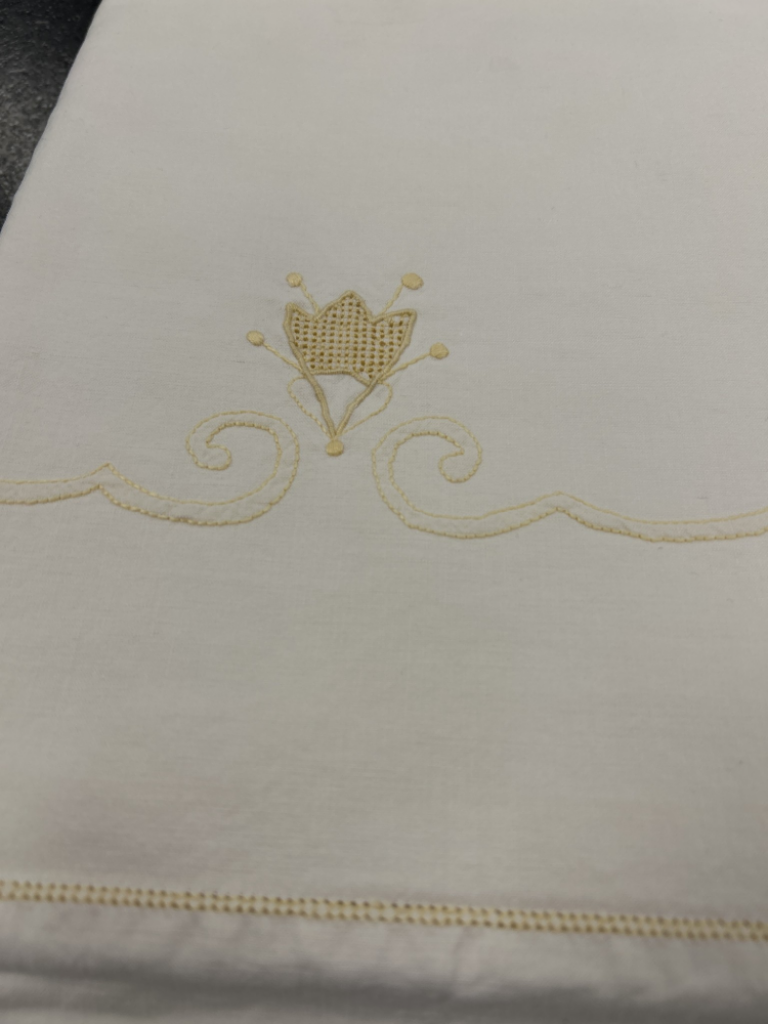 Mercatopoli Lenzuolo Matrimoniale Con Federe Fiori Gialli Rete