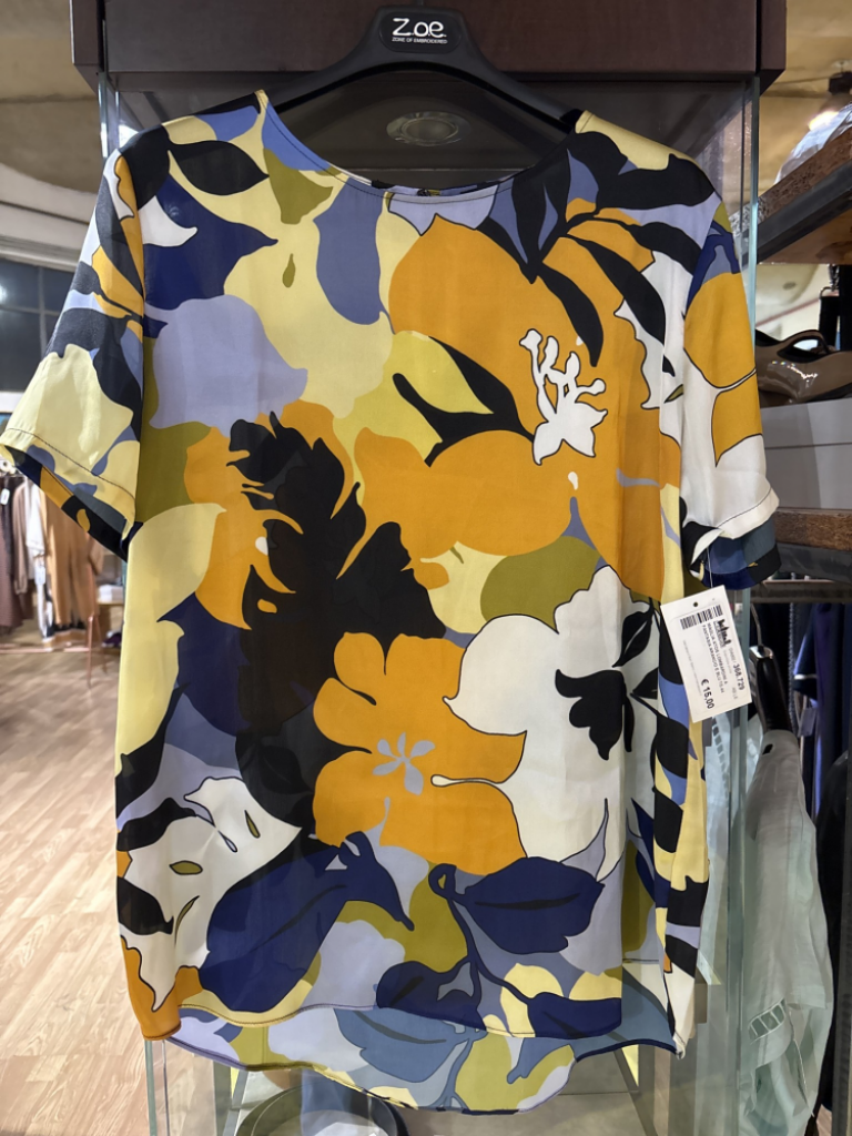 Mercatopoli MAGLIA ATOS LOMBARDINI A FANTASIA ARANCIO E BLU TG.44