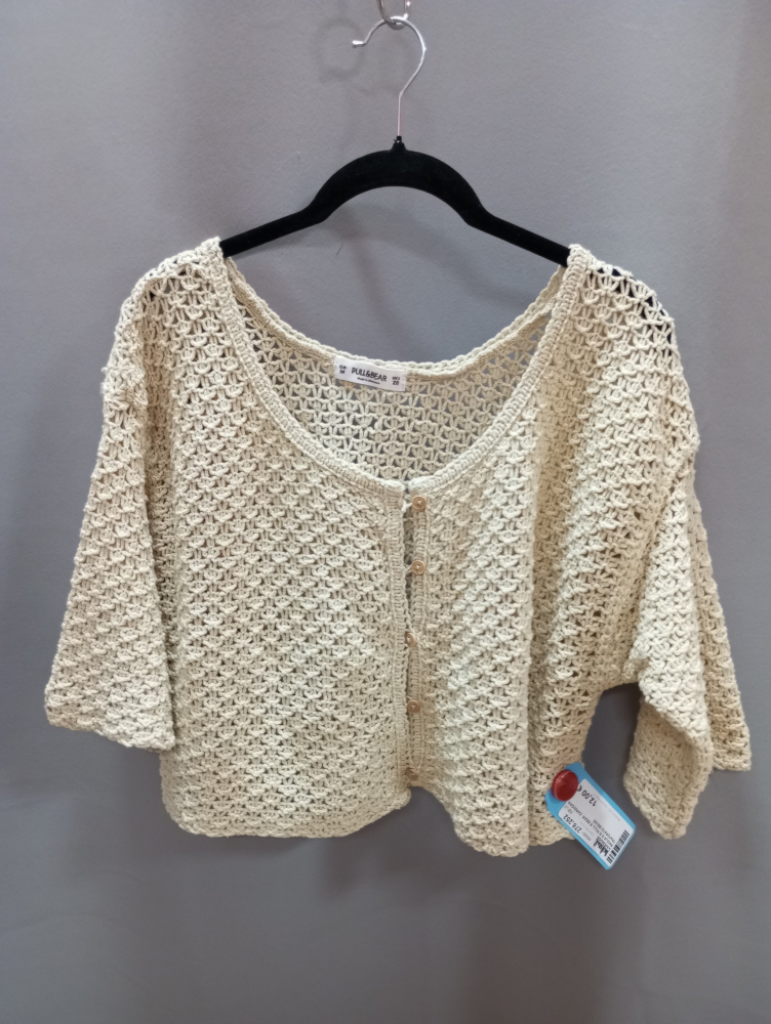 Mercatopoli Maglia D M Pull E Bear Cardigan Traforato Beige