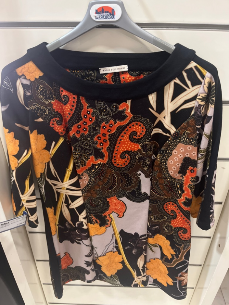 Mercatopoli Maxi Maglia A Fantasia Maria Bellentani