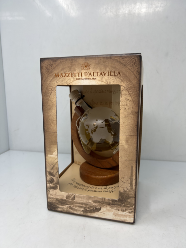 Mercatopoli Mazzetti D'altavilla 20 cl GRAPPA Mappamondo con Nave