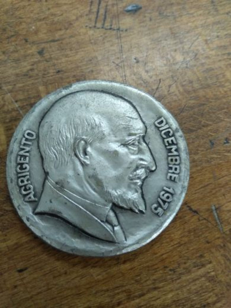 Mercatopoli Medaglia Convegno Pirandelliano Agrigento Dic. 1975