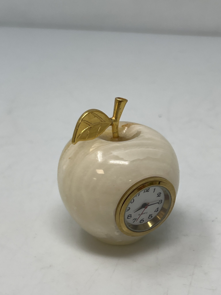 Mercatopoli Mela Alabastro Picciolo Dorato Diametro 6 Cm Alto 6 Cm