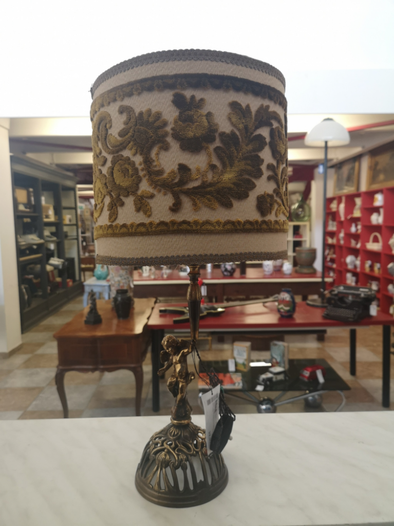 Mercatopoli Abat-jour D'epoca Base Bimbo Ottone