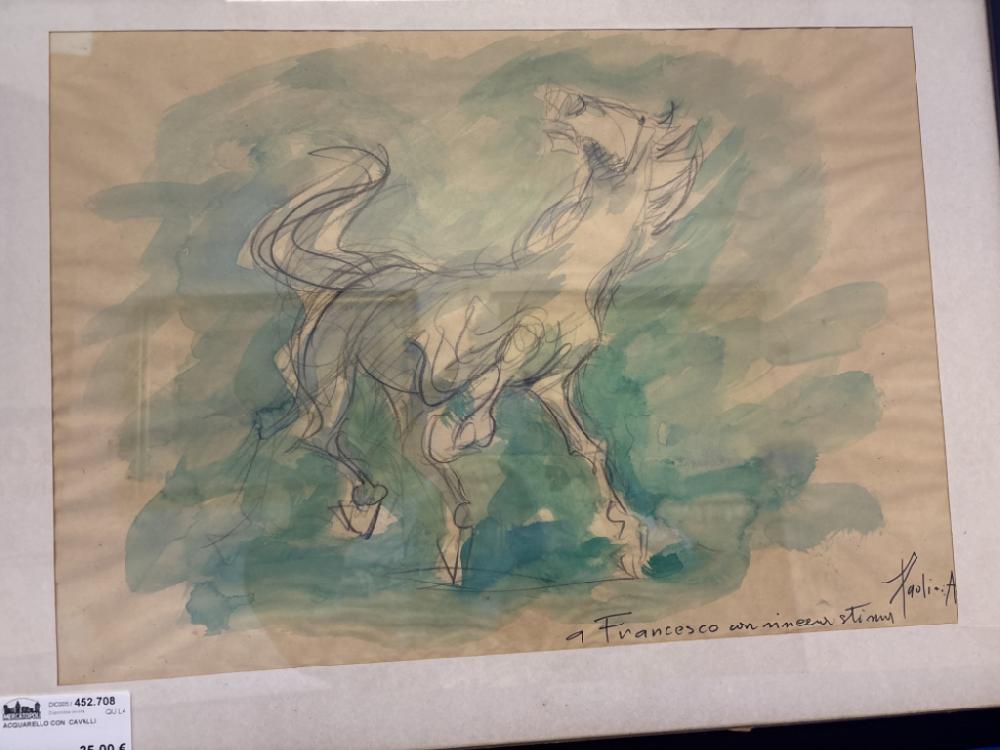 Mercatopoli Acquarello Con Cavalli