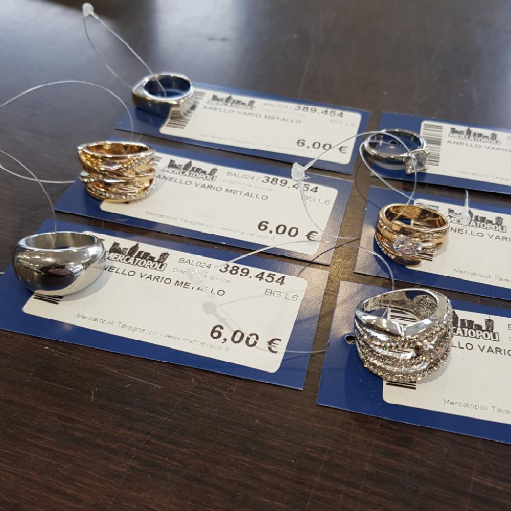 Mercatopoli Anello Vario Metallo