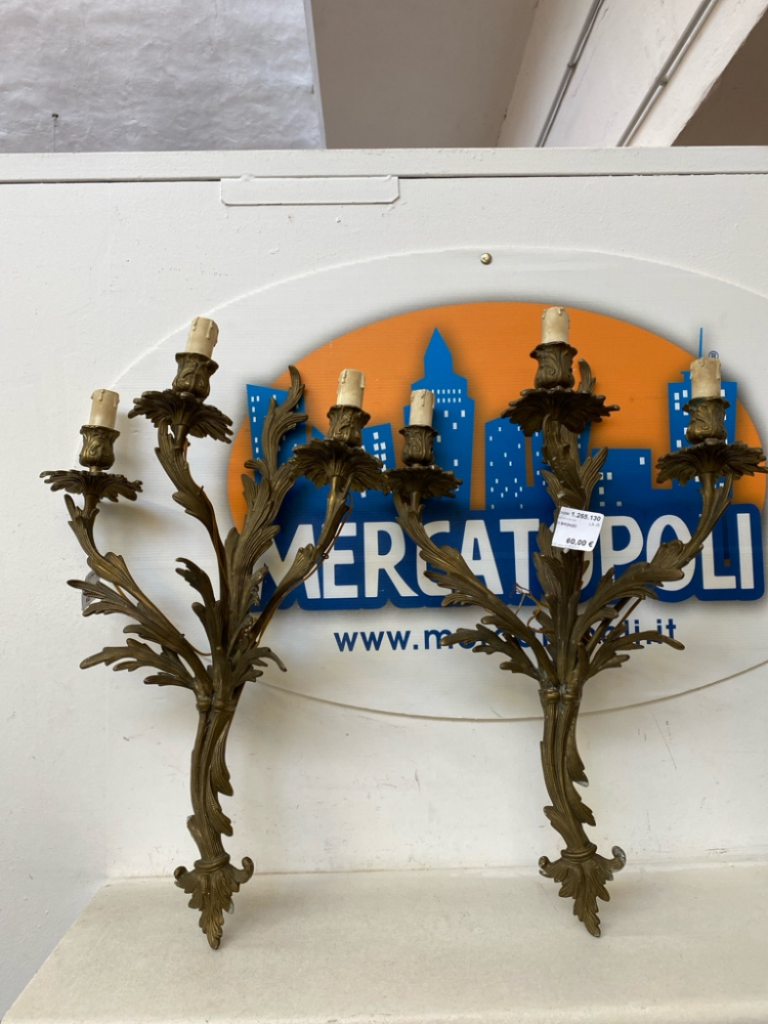 Mercatopoli Applique 3 Luci Bronzo
