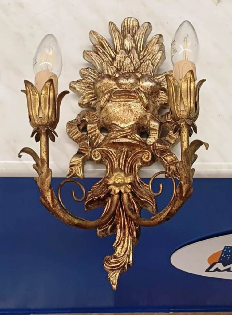 Mercatopoli Applique Dorata A Due Luci