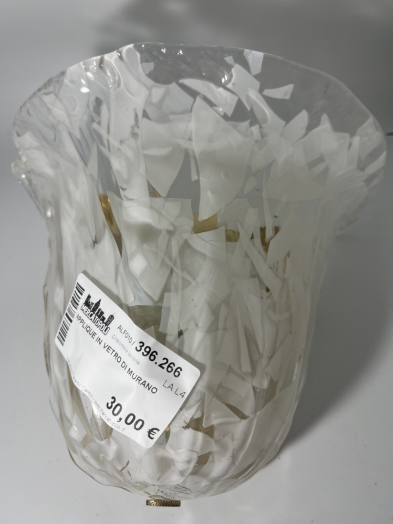 Mercatopoli APPLIQUE IN VETRO DI MURANO