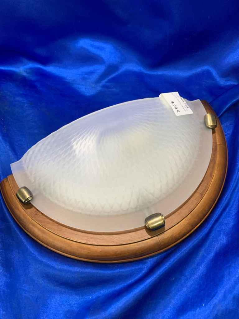 Mercatopoli APPLIQUE LEGNO E VETRO SATINATO W