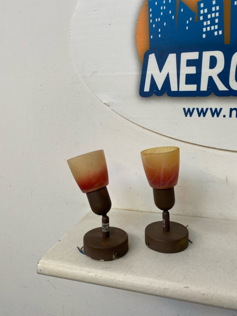 Mercatopoli Applique Vetro Arancio Sfumato