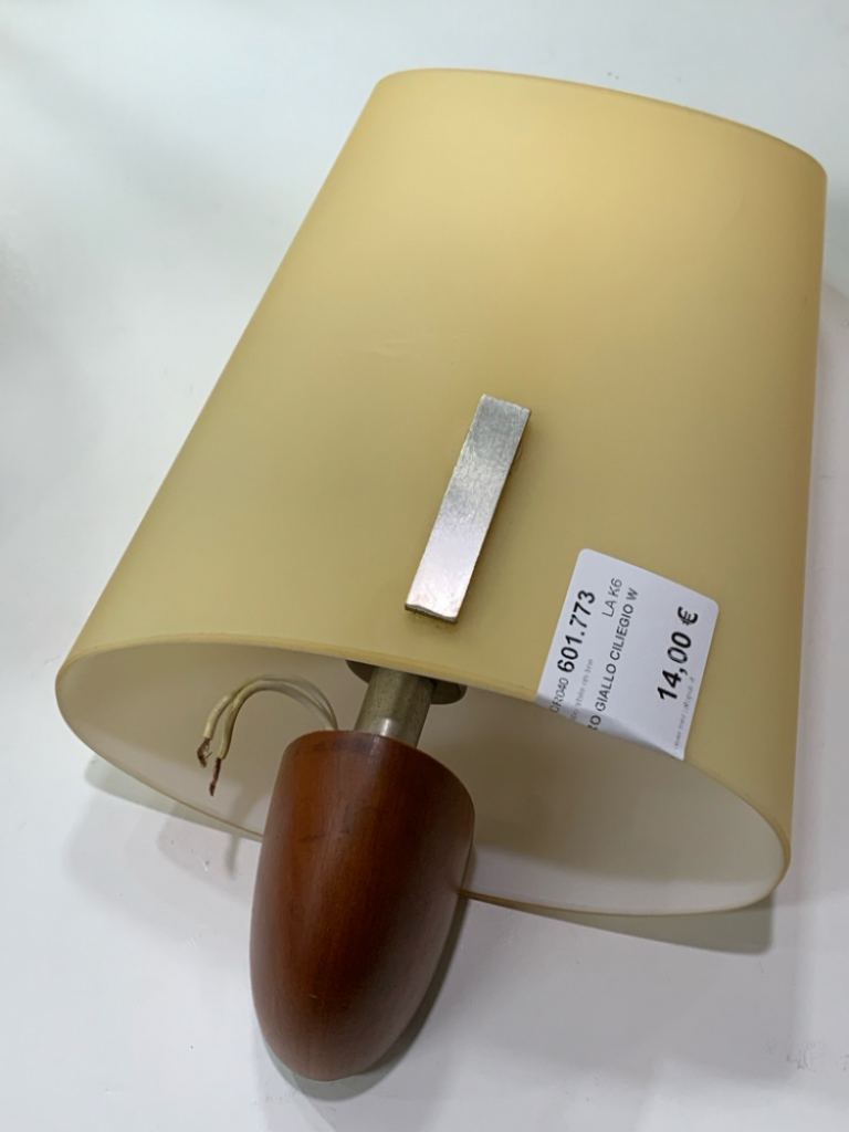 Mercatopoli APPLIQUE VETRO GIALLO CILIEGIO W