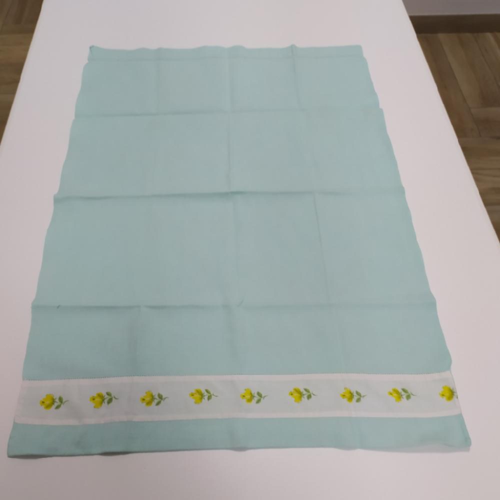 Mercatopoli Asciugamano Lino Vintage Verde Acqua