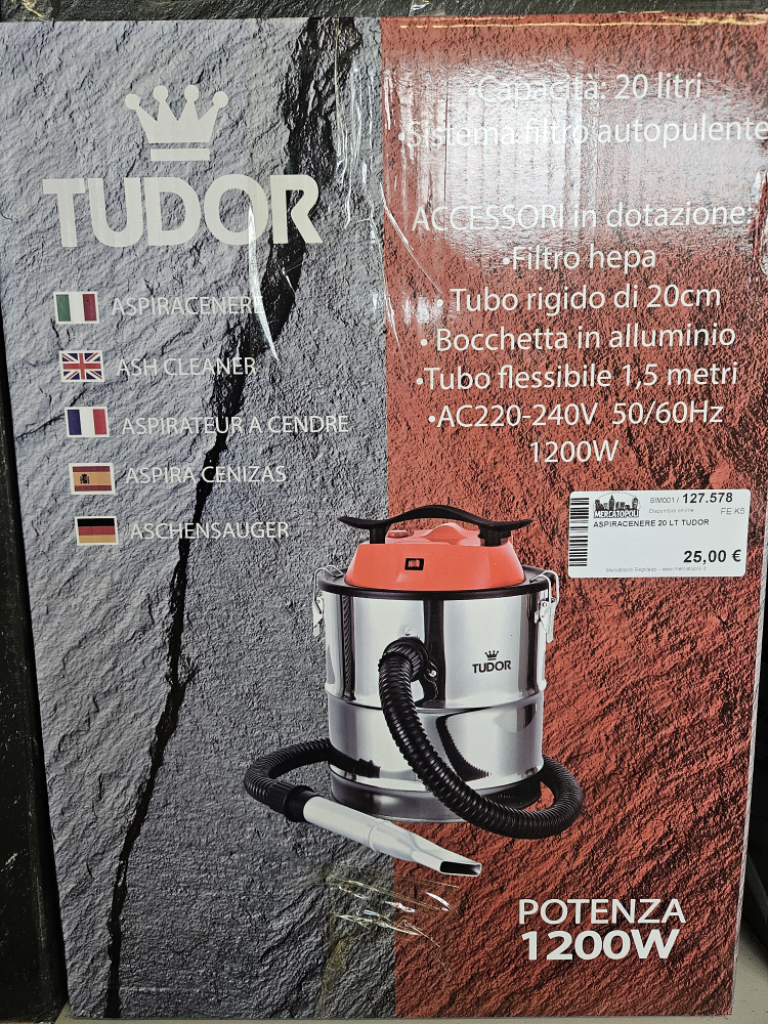 Mercatopoli Aspiracenere 20 Lt Tudor