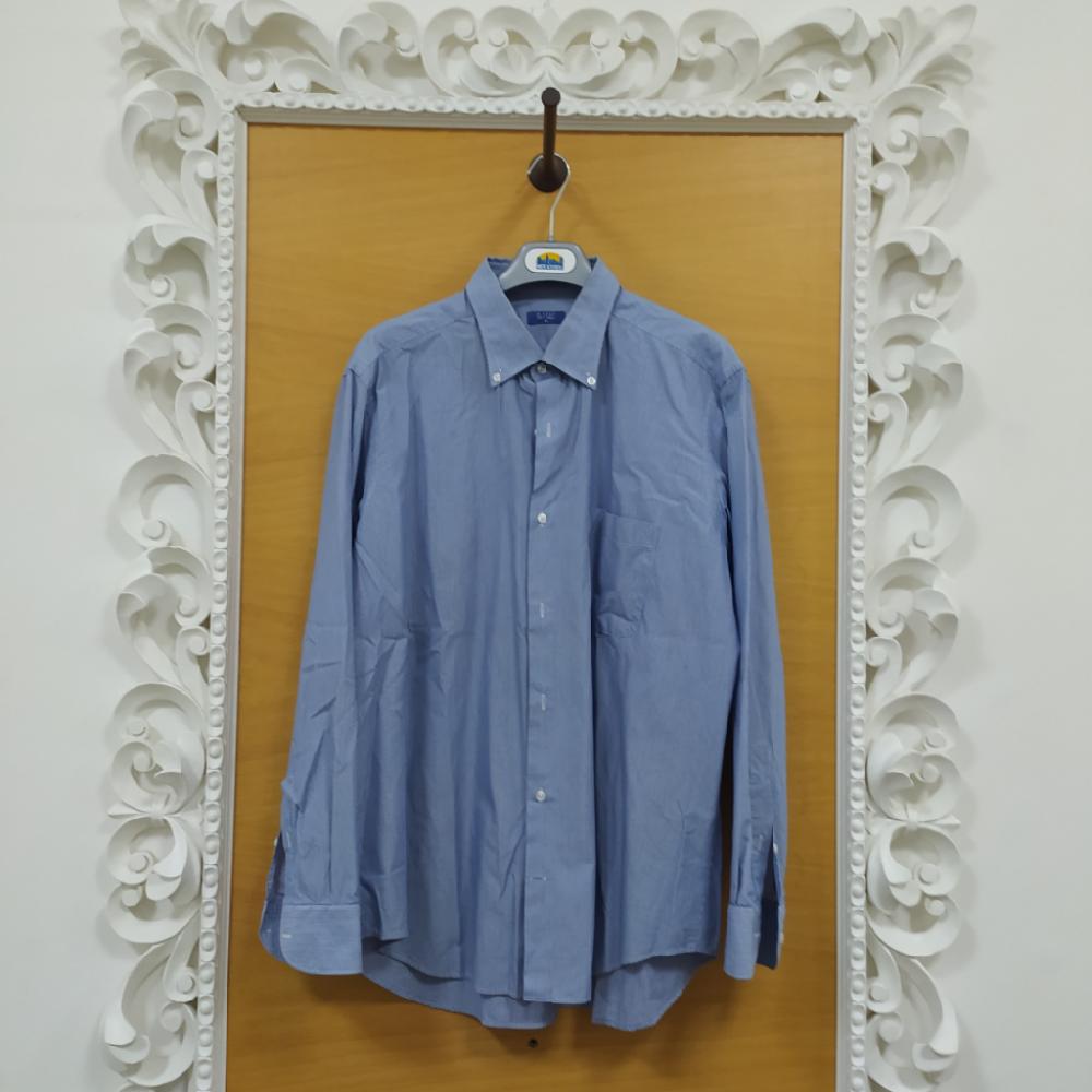 Mercatopoli Basile Camicia Millerighe Celeste U/L