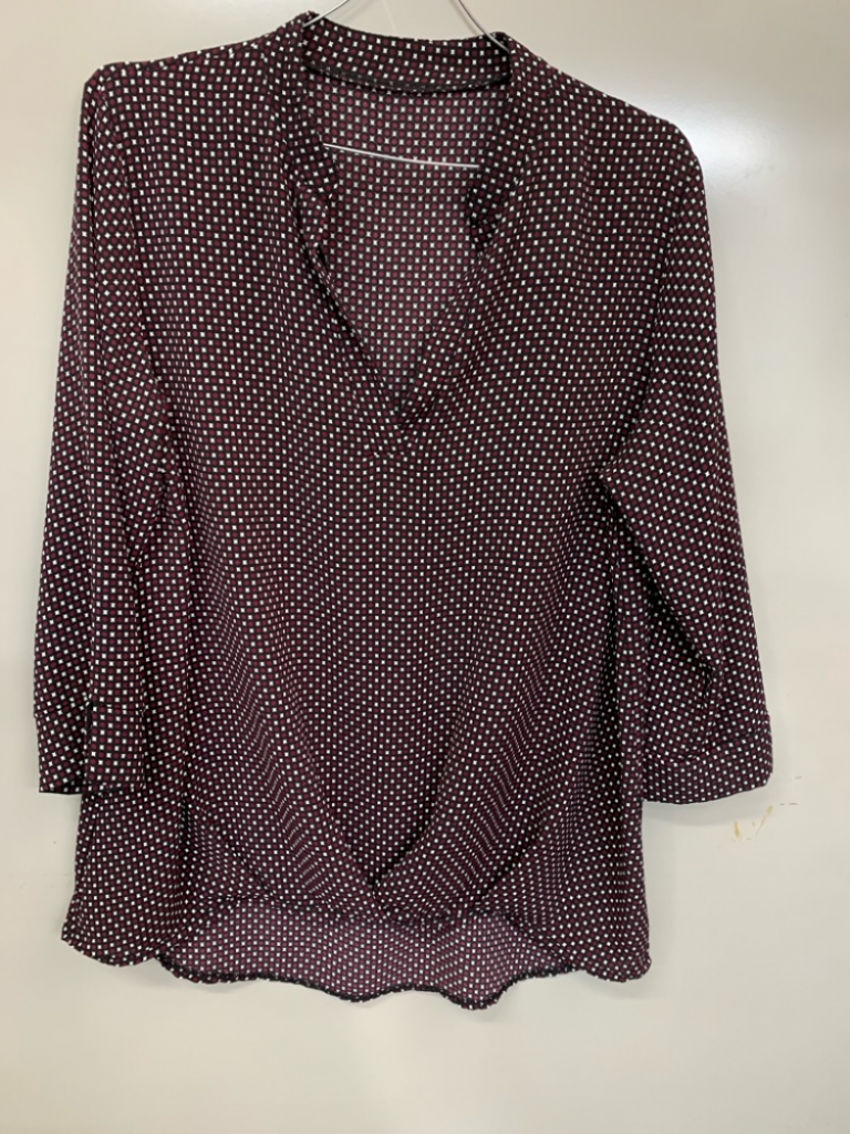 Mercatopoli Blusa Bordo' Cerchietti Neri Snc Tg U A