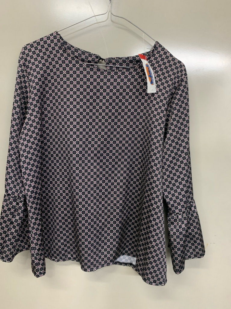 Mercatopoli BLUSA FIORELLINI NERI ROMBI E