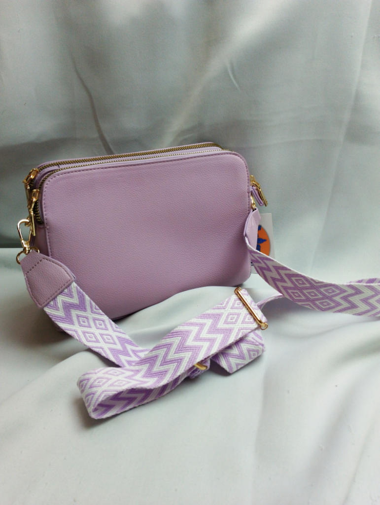 Mercatopoli Borsa Con Tracolla Fantasia Lilla