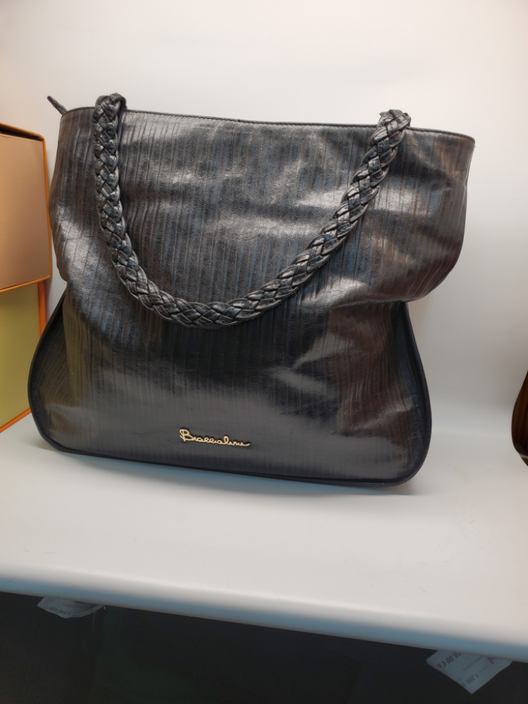 Mercatopoli Borsa Nera Pelle Braccialini