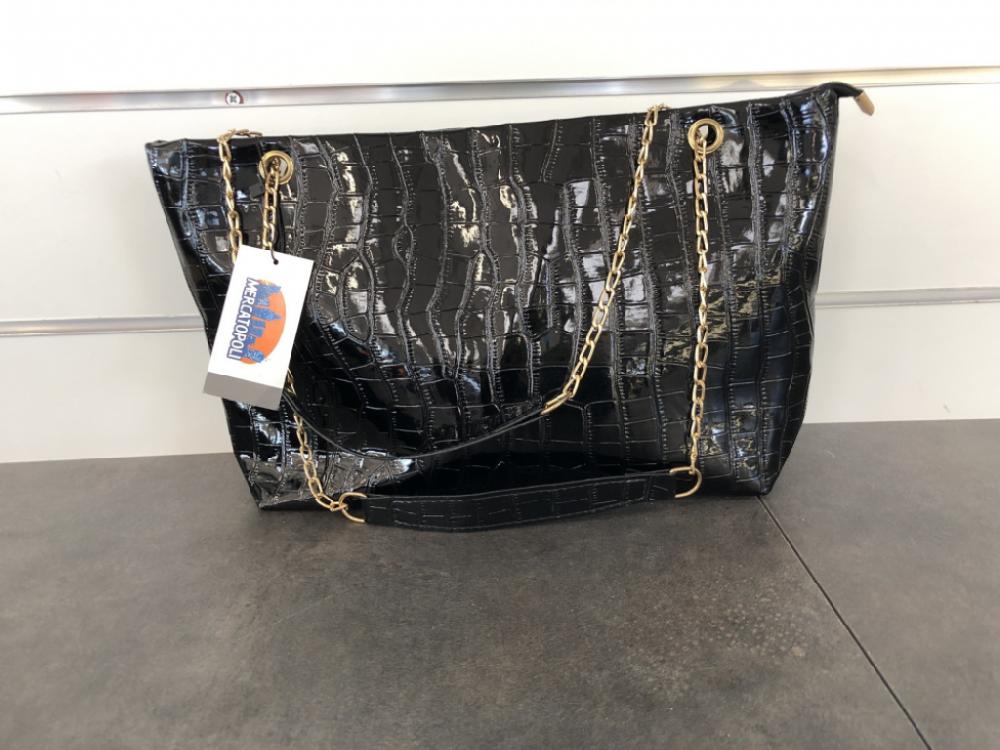 Mercatopoli Borsa Vernice Nero