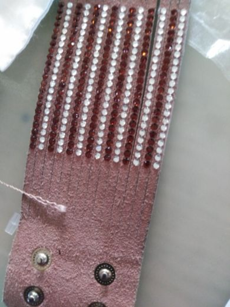 Mercatopoli Bracciale Fascia Con Strass